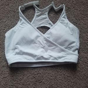 Baby blue gymshark sports bra